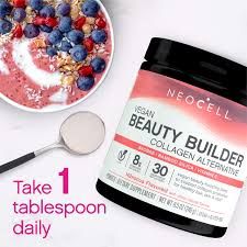 Vegan Beauty Builder Collagen Alternative; Plant-Based Vegan Collagen-Booster Supports Collagen