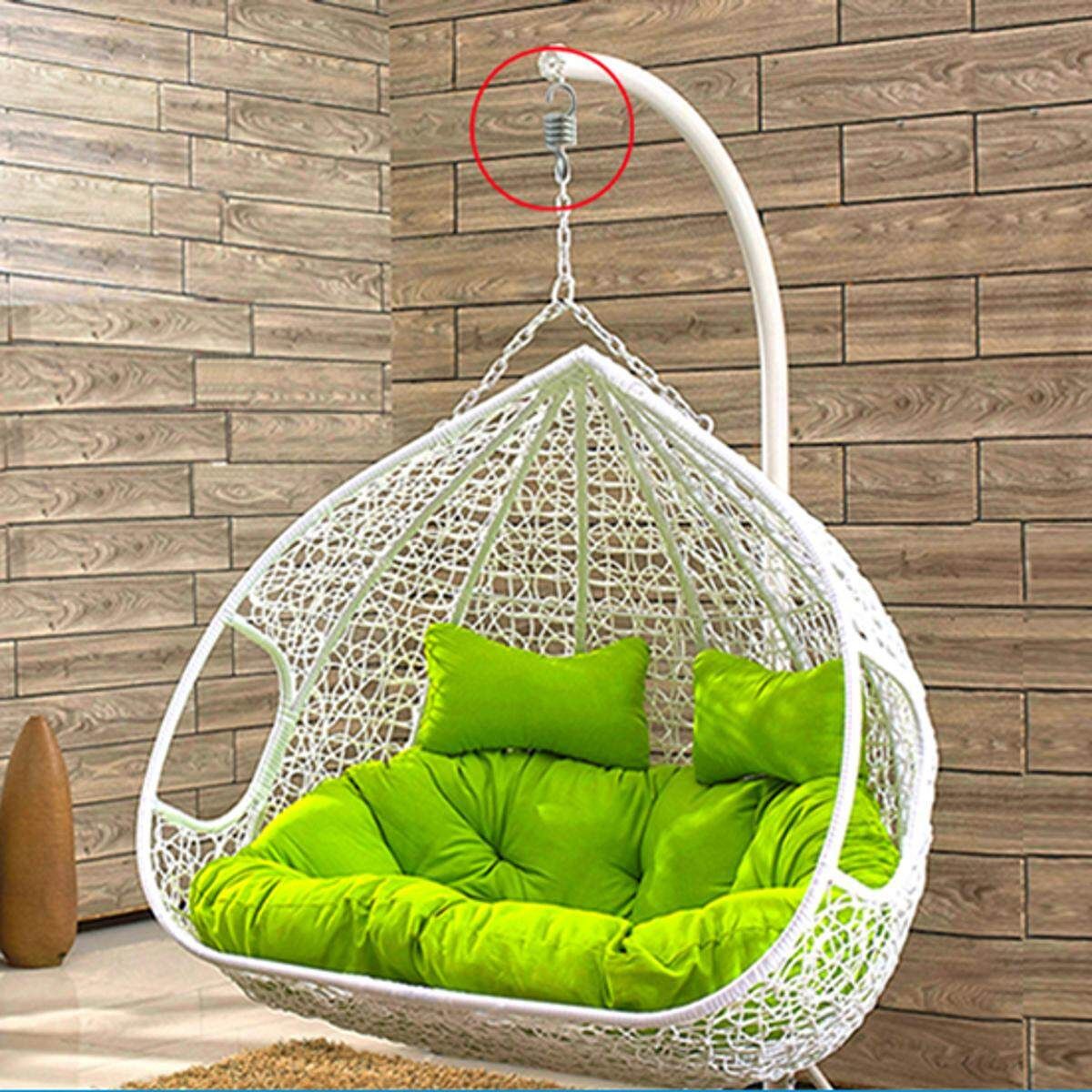 7mm Extension Springs Suspension Hooks Garden For Swing Chair 2-3 Seats Hammock