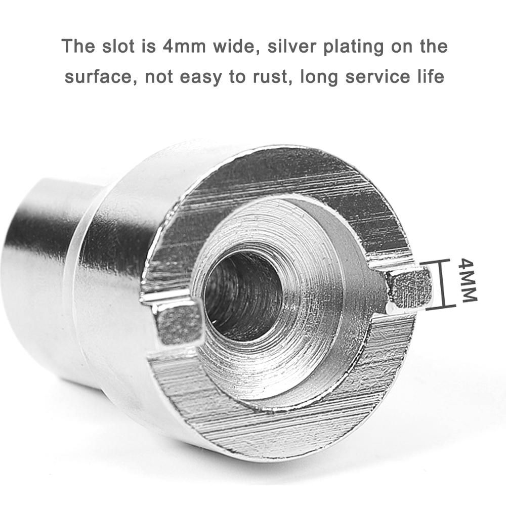Mountain Bike Road Bike Hub Ball Tool Universal Cassette Body Dismantling Tool 4mm Slotted Cassette Body Installation Sleeve Freehub Body Remover Bicycle Accessories