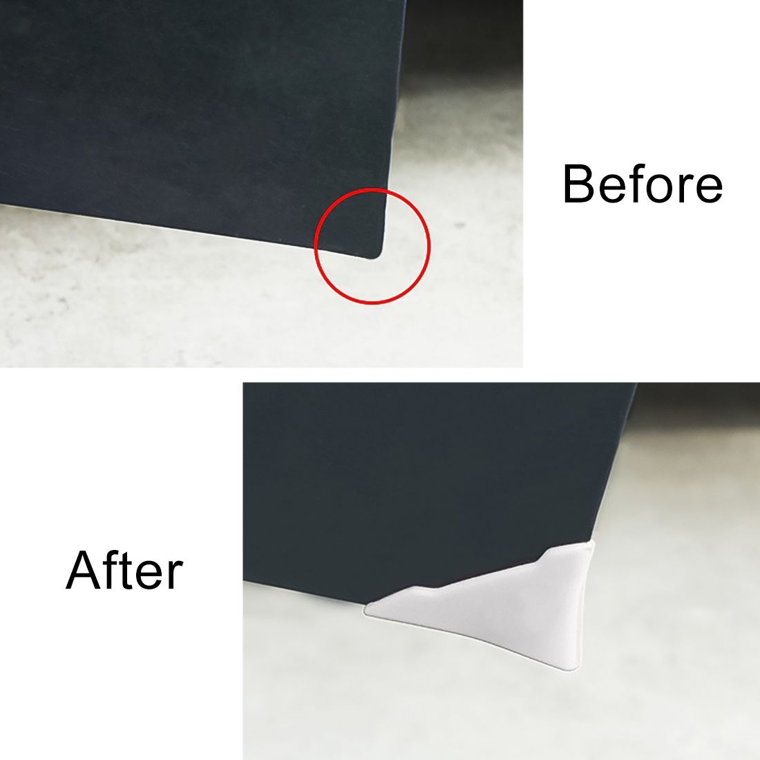 Universal Car Body Silicone Anti-collision Sticker Door Corner Protector(White)