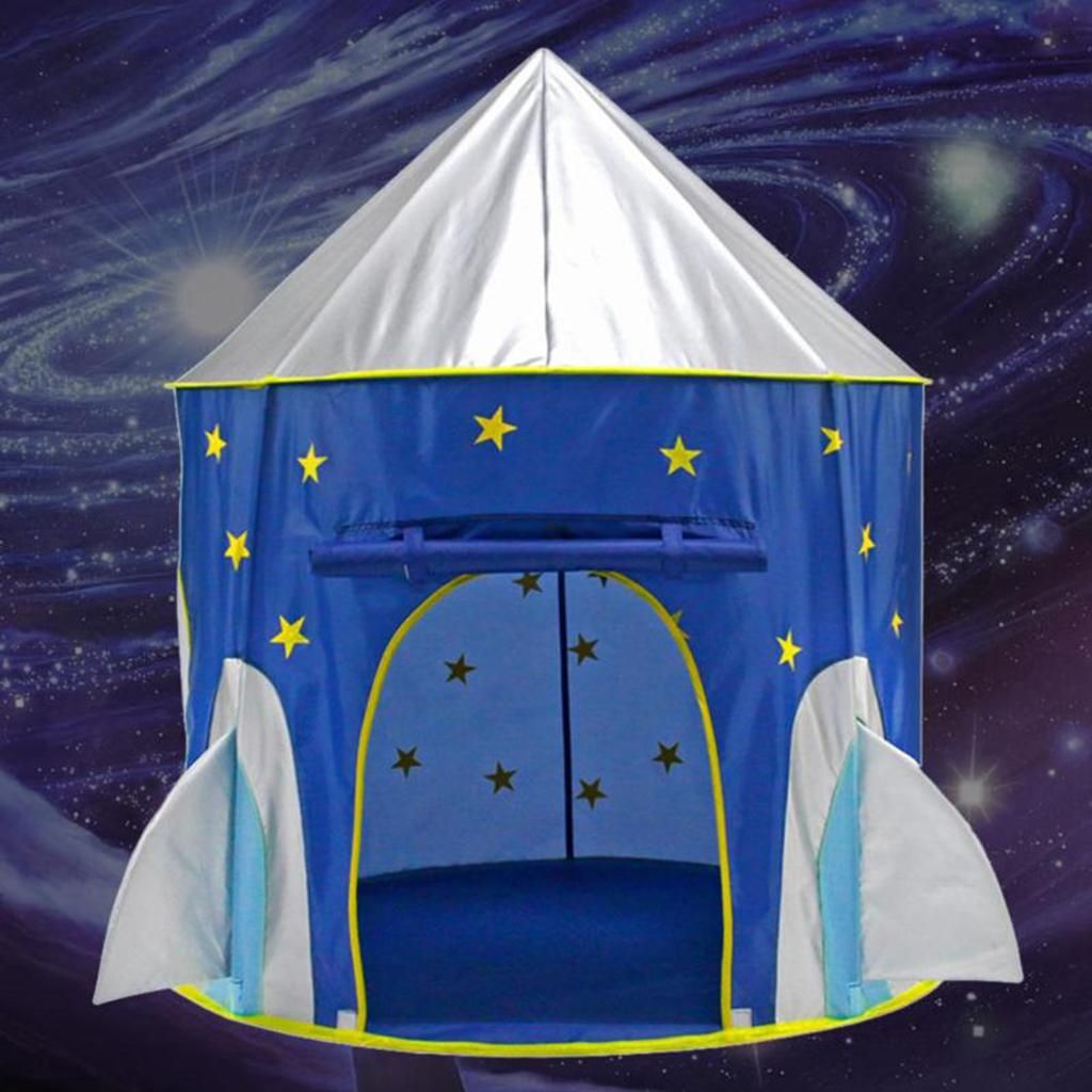Portable Pop Up Star Printed Space  Castle Play Tent Kids/Baby