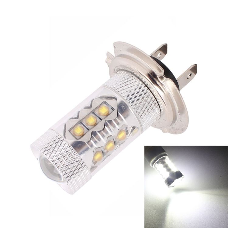 H7 80W 800LM 6500K White Light 16-3535-LEDs Car Foglight