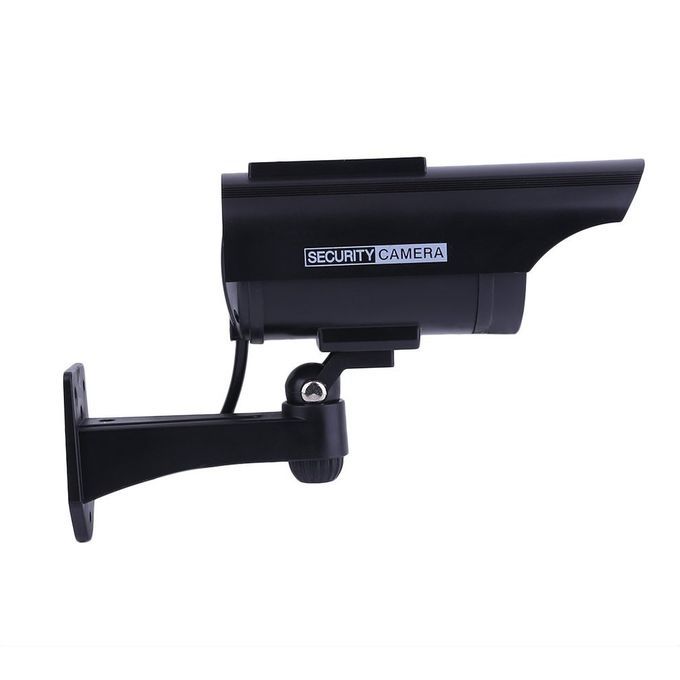 Home-Indoor Outdoor Solar Power Dummy Faux Imitation Home CCTV Security Camera*Black
