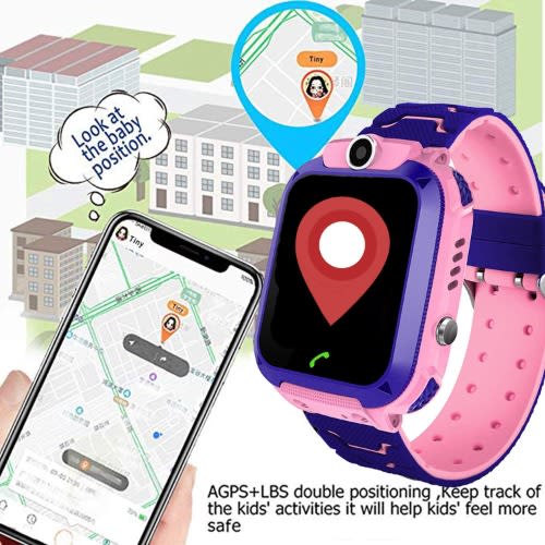 Kids Waterproof Touch Screen Smartwatch With Two-way Call SOS Games - Camera - Music
