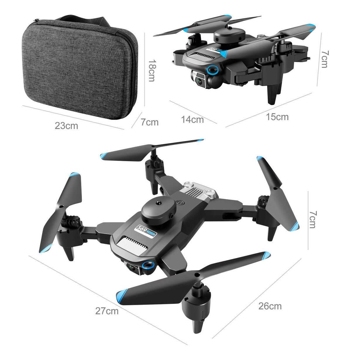 S69 Mini Quadcopter Foldable Pocket Drone