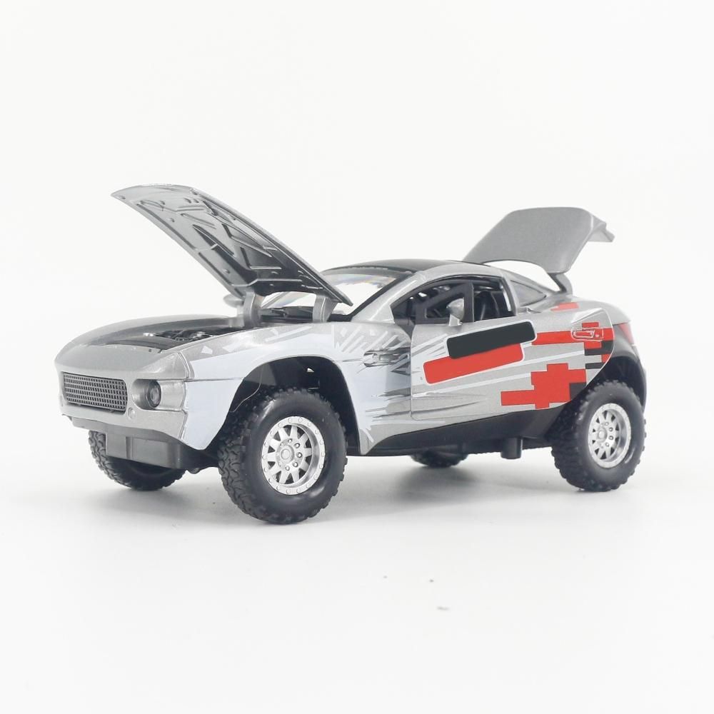 1:32 Vehicle with Sound and Light Children Pull Grey
