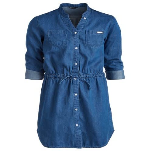 Girls Cotton Denim Shirt Dress