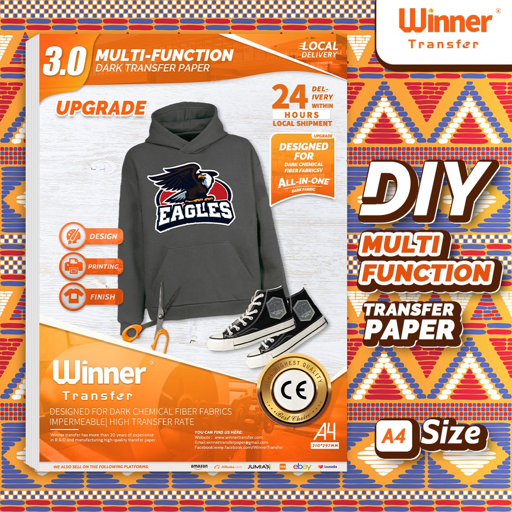 Opaque Multi-function Transfer Paper 5sheets Opaque Heat Printable Vinyl For T Shirt
