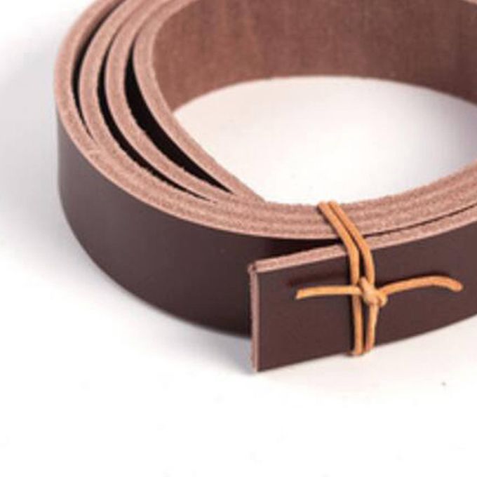 Leather Strip Pets Collars Keychains Leather Traction Ropes For Brown