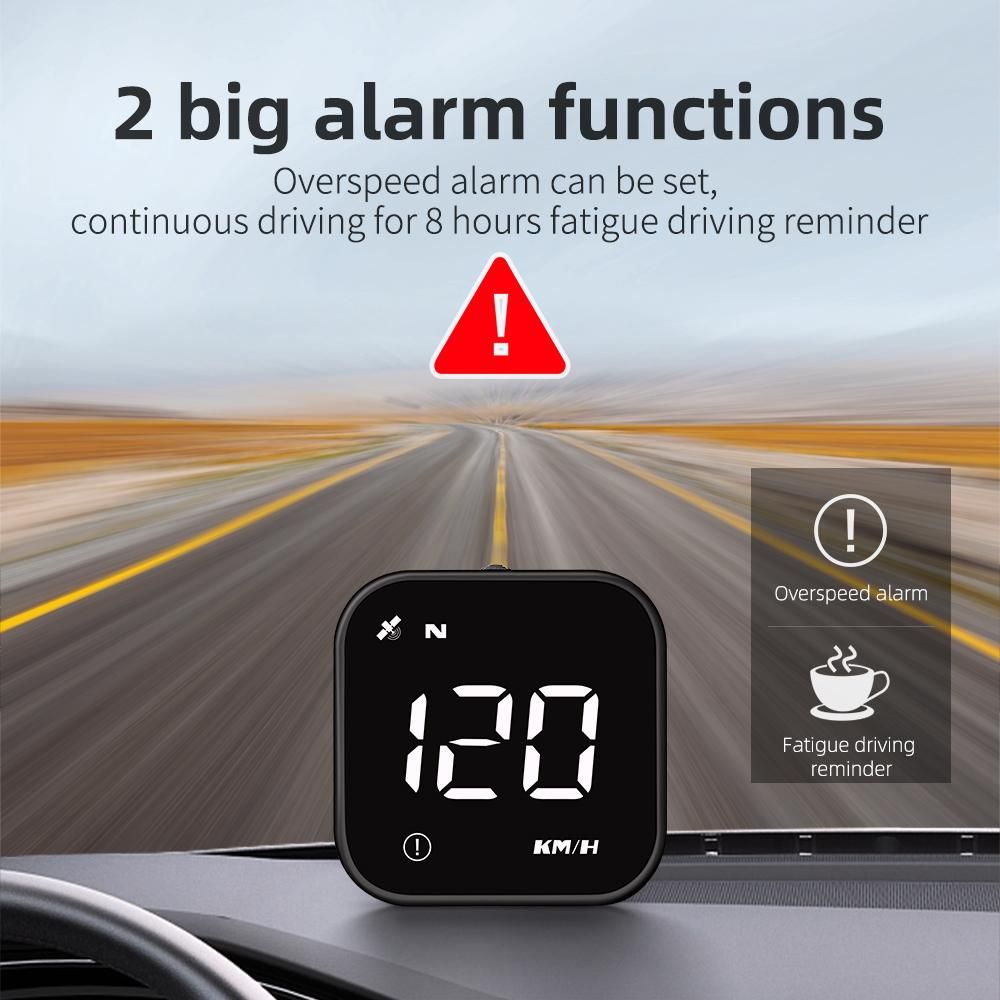 G4S GPS Car HUD Vehicle Head up Display Digital Speedometer Compass Direction Driver Fatigue Alert Speeding Alarm System