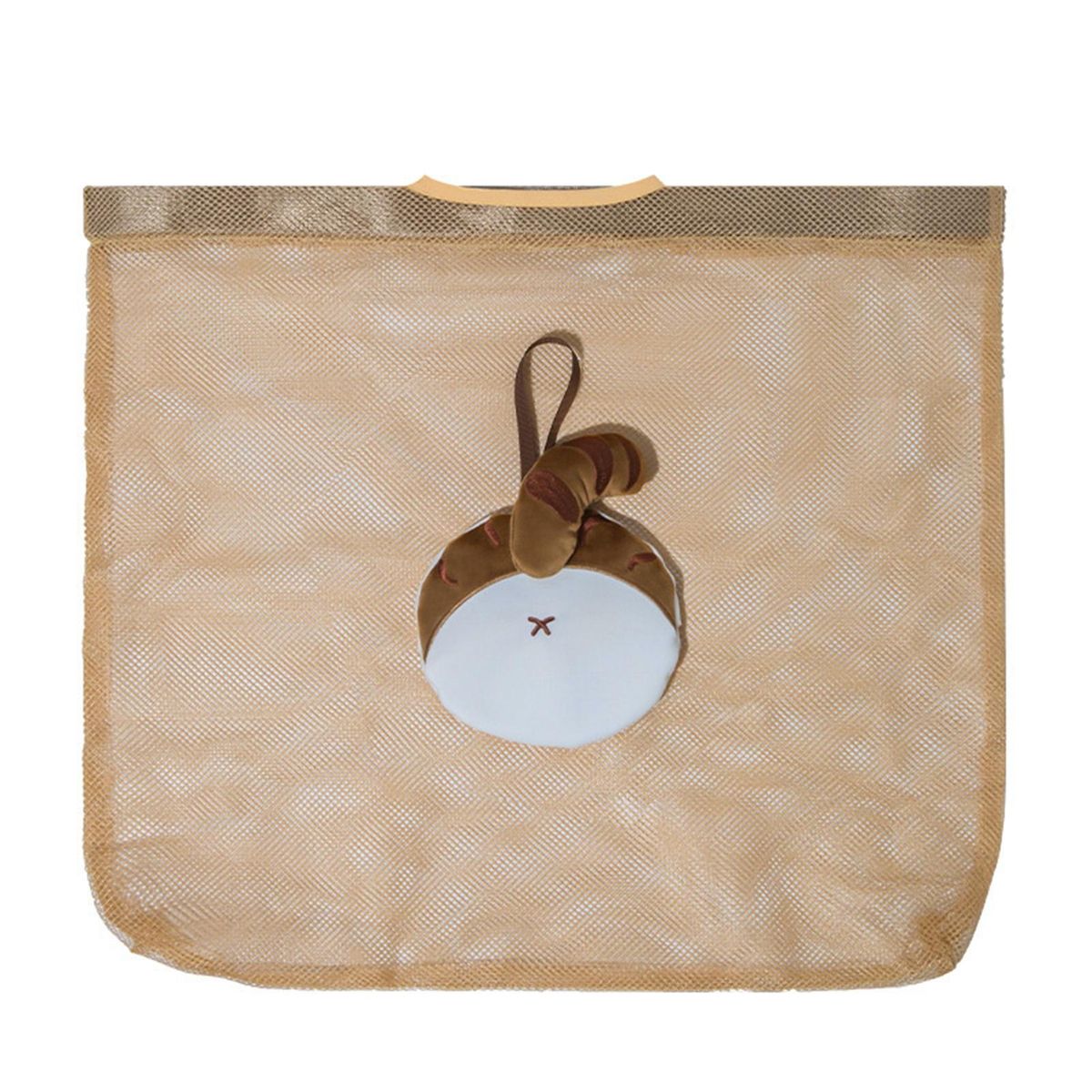 Shopping Pouch Travel Grocery Cattail Folding Storage Bag Light Blond