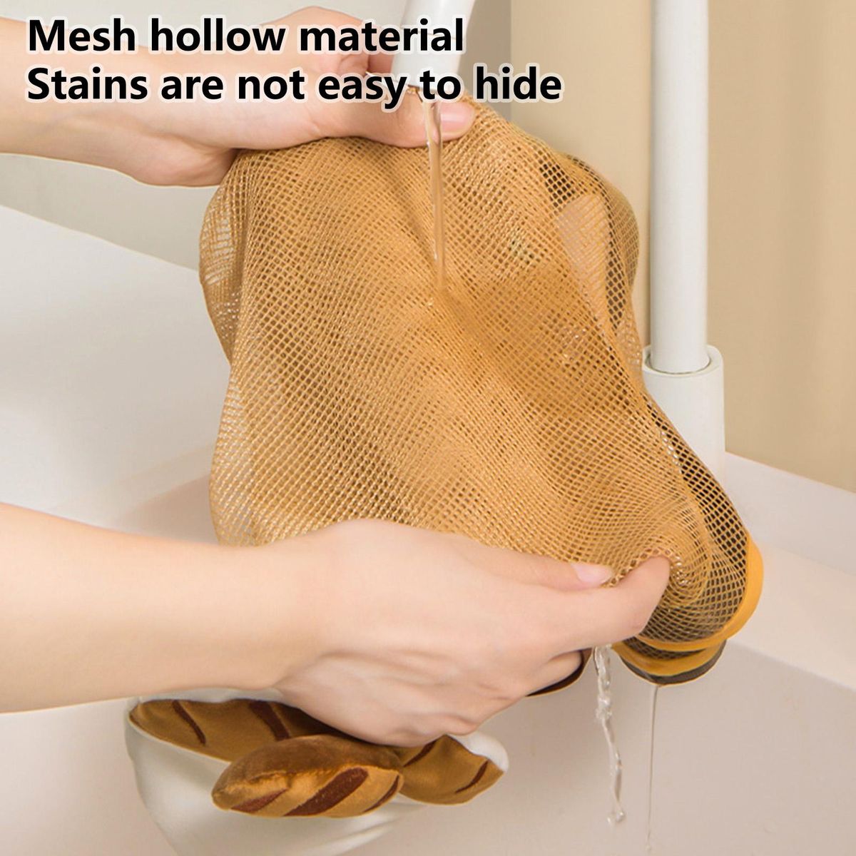 Shopping Pouch Travel Grocery Cattail Folding Storage Bag Light Blond