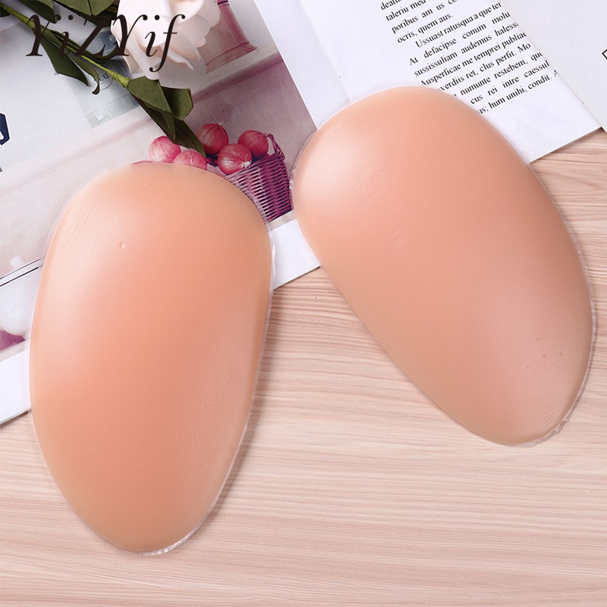 (Nude 300g)1 Pair Silicone Hip  Pads Ocks Enhancers Inserts Comfortable Removable Reusable Hip Padding Padded Women Push Up Panties DOU