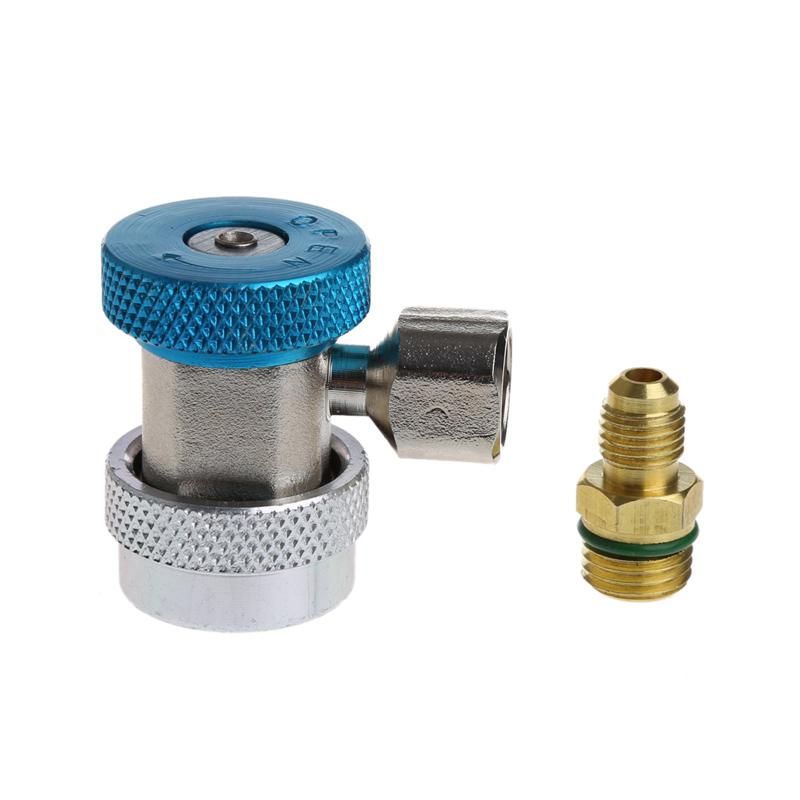2Pcs Car Auto Freon R134A H/L Quick Coupler Adapters Air