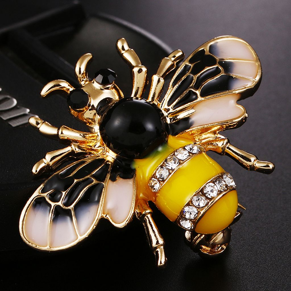 Enamel Bumble Bee Animal Brooch Lapel Pin Broach Christmas