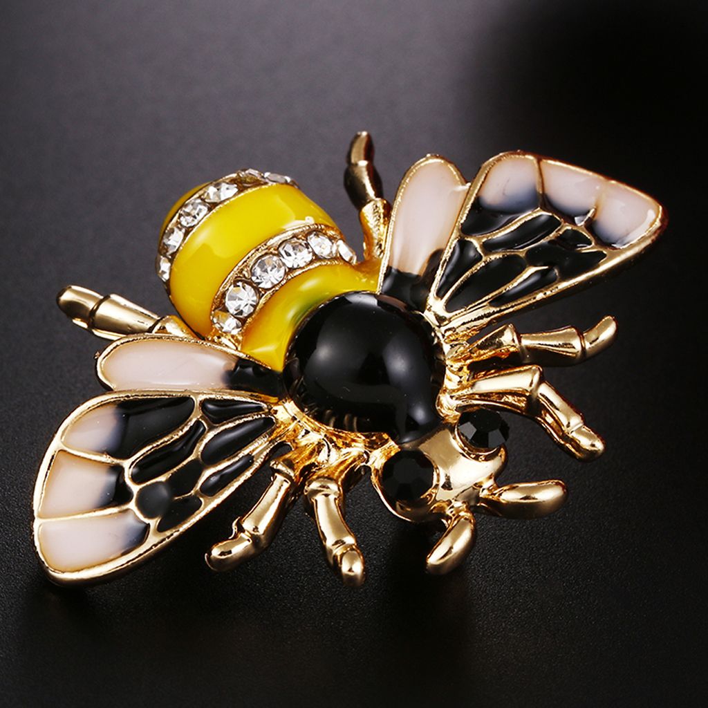 Enamel Bumble Bee Animal Brooch Lapel Pin Broach Christmas