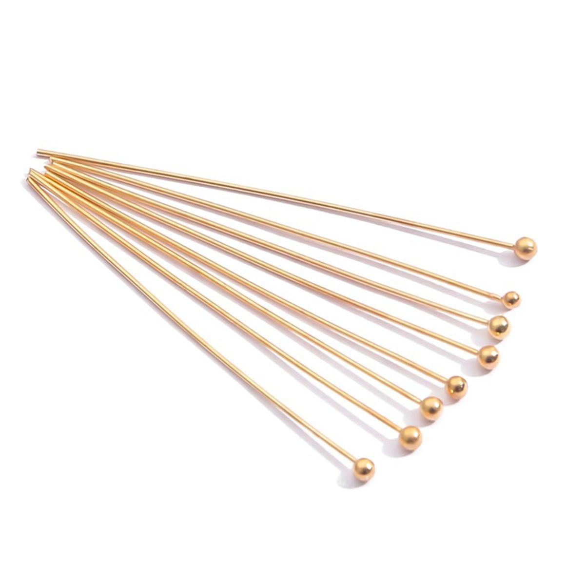 200pcs Ball Head Pins For Jewelry Making Gold Silver Headpins For DIY