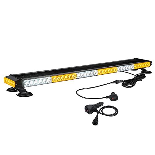 Roof Top Safety Flashing 80 LED Amber White Emergency Strobe