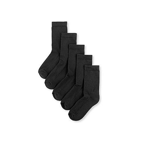 Kids School Socks - Black - Set Of 5