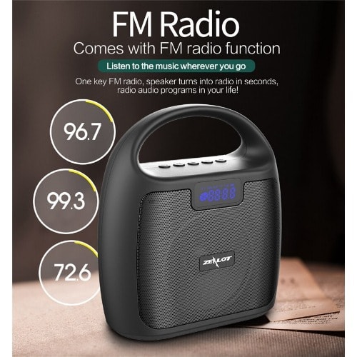 Zealot S42 High Power Portable Bluetooth Speaker With FM Radio