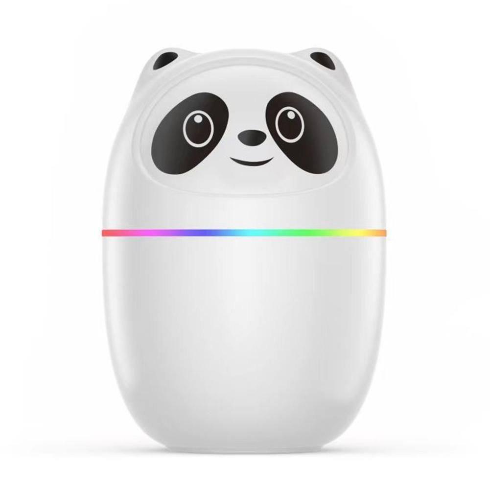Pandas Air Humidifier Cute 220Ml Aroma Essential Oil Diffuser USB Fogger Mist Maker with Colorful Night Light