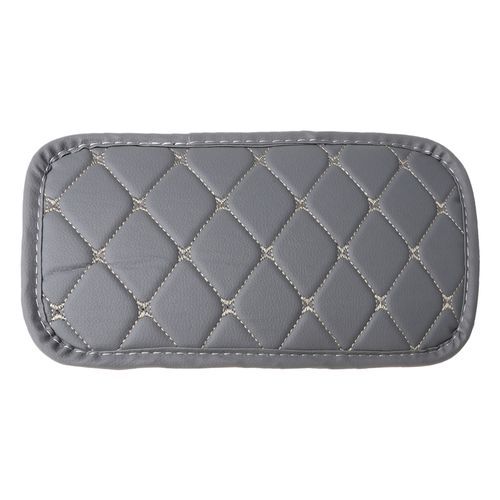Grey Color Leather Car Armrest Pad Cover (universal)