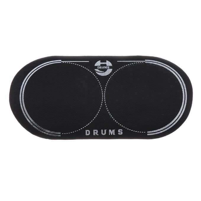 4pcs Black Double Pedal Patch For Bass Drum Percussion Instrument
