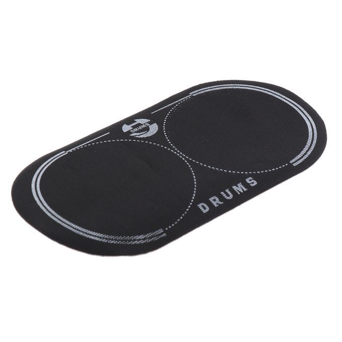 4pcs Black Double Pedal Patch For Bass Drum Percussion Instrument