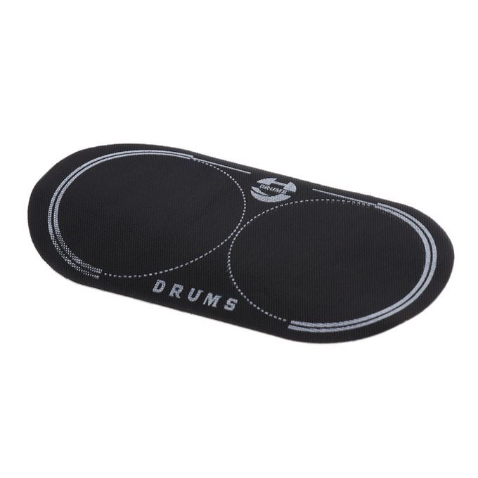 4pcs Black Double Pedal Patch For Bass Drum Percussion Instrument