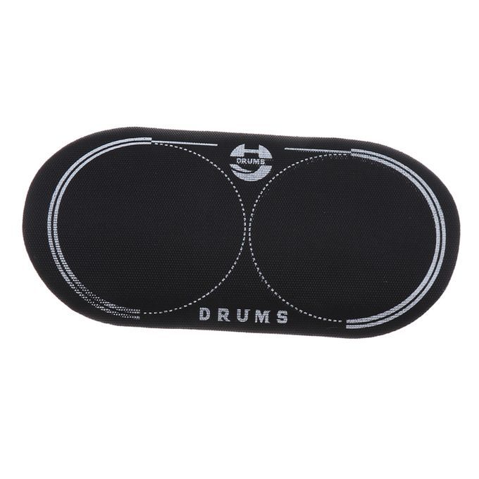 4pcs Black Double Pedal Patch For Bass Drum Percussion Instrument