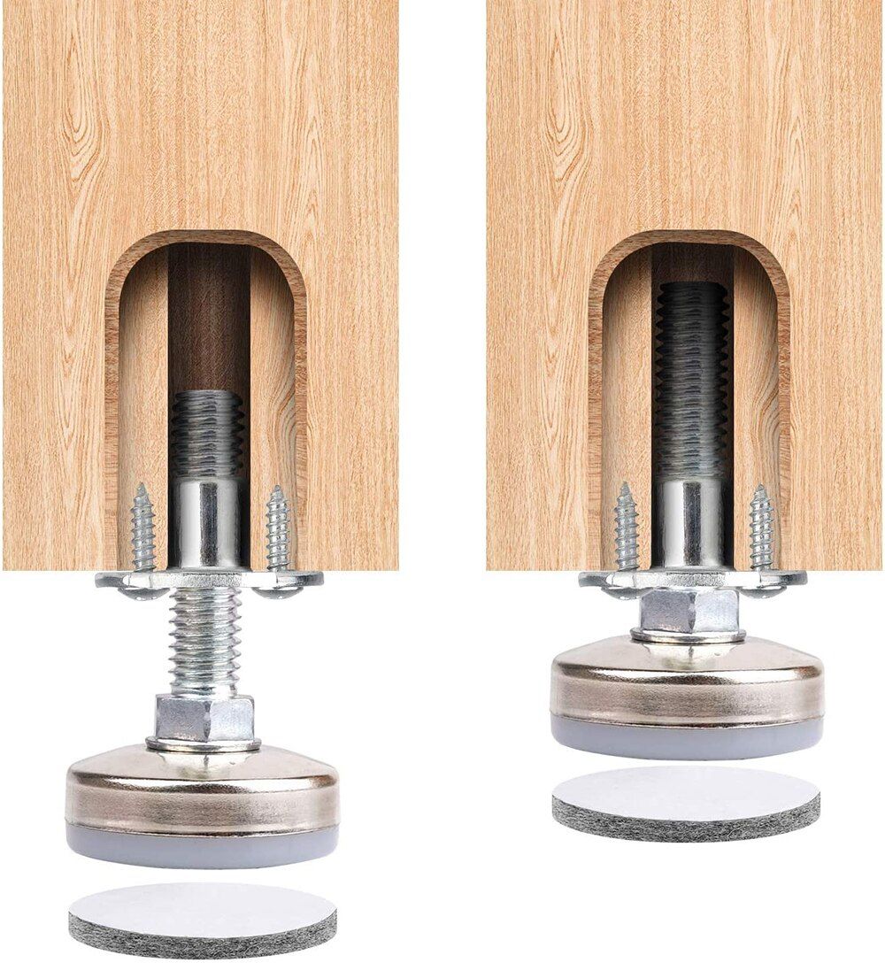 Heavy Duty Furniture Leveling Feet, Adjustable Furniture Leg Levelers ​for Tables Chairs Cabinets Sofa Raiser, Support 1320LB