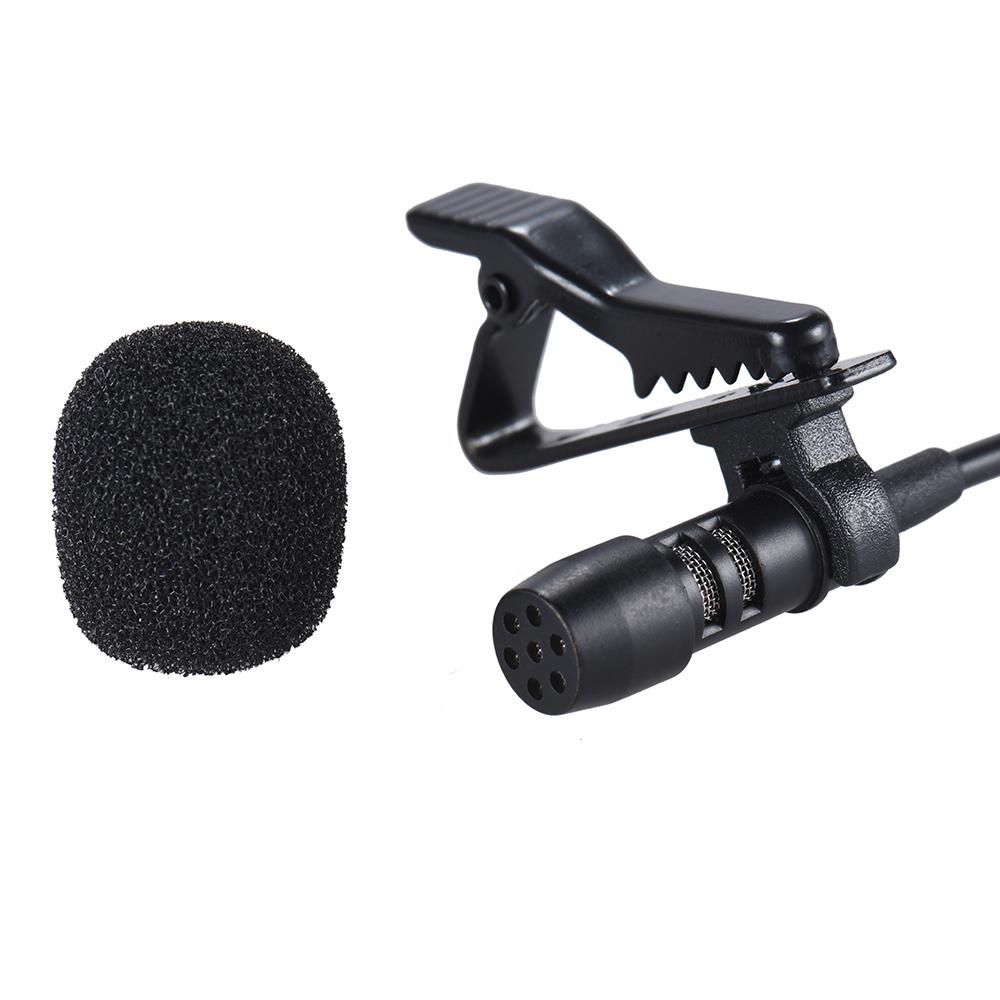 Andoer Mini Clip-on Lapel Lavalier Microphone Mic Earphone Omni-directional Condenser Hands-free 3.5mm Jack for iPhone 6/6 plus/5 iPad Smartphones Computer PC Laptop Loudspeaker Live Stream Singing