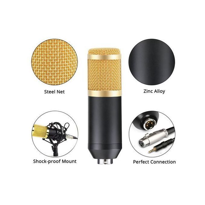 BM 800 Professional 3.5mm Audio Condenser Studio Microphone