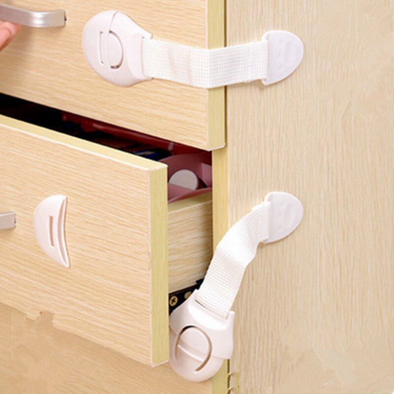 1Pcs Baby Kids Safety Locks Plastic Children Protection Care Locks Cabinet Cupboard Drawer Door Security Protector 21cm