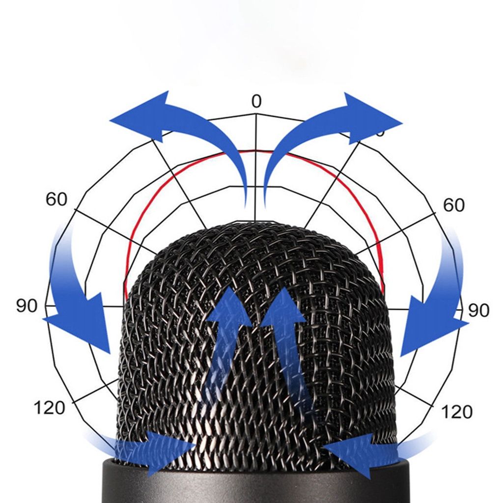 USB Condenser Recording PodcastLive Broadcast Voice Chat  Microphone