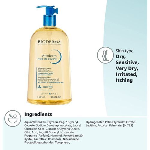 Atoderm Face And Body Cleansing Oil Body Wash  1Litre