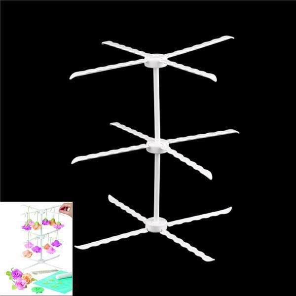 3 Layers Cake Decor Gum Flower Drying Rack Cupcake Icing Sugar Craft Hanger Bake Tools