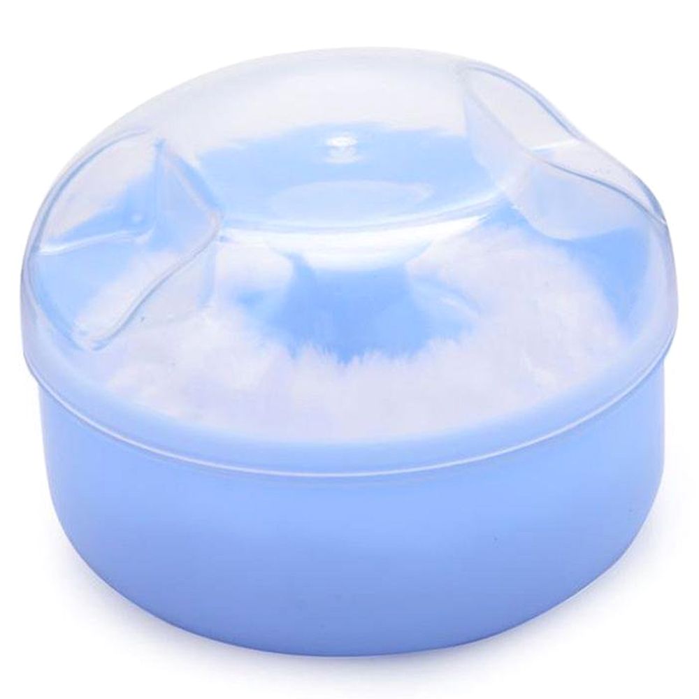 Baby Soft Face Body Cosmetic Powder Puff Sponge Box Case