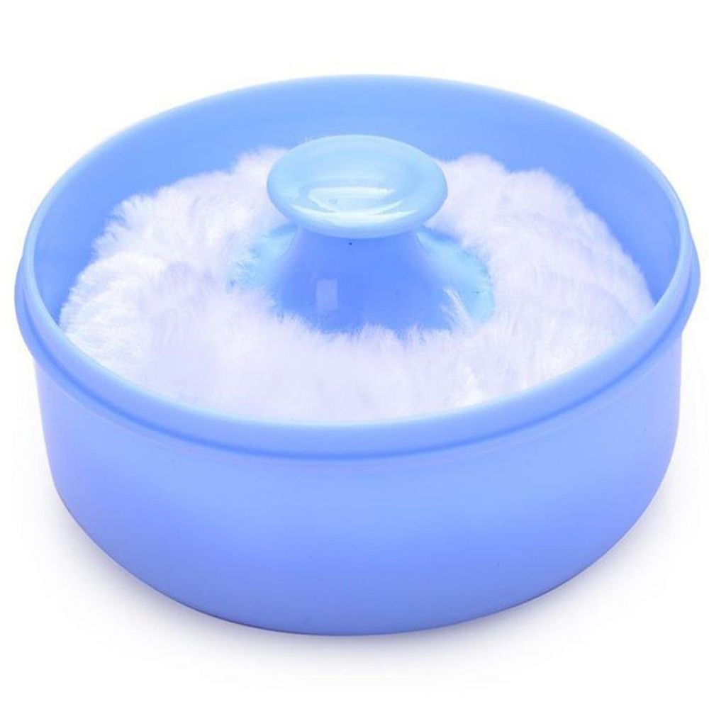 Baby Soft Face Body Cosmetic Powder Puff Sponge Box Case