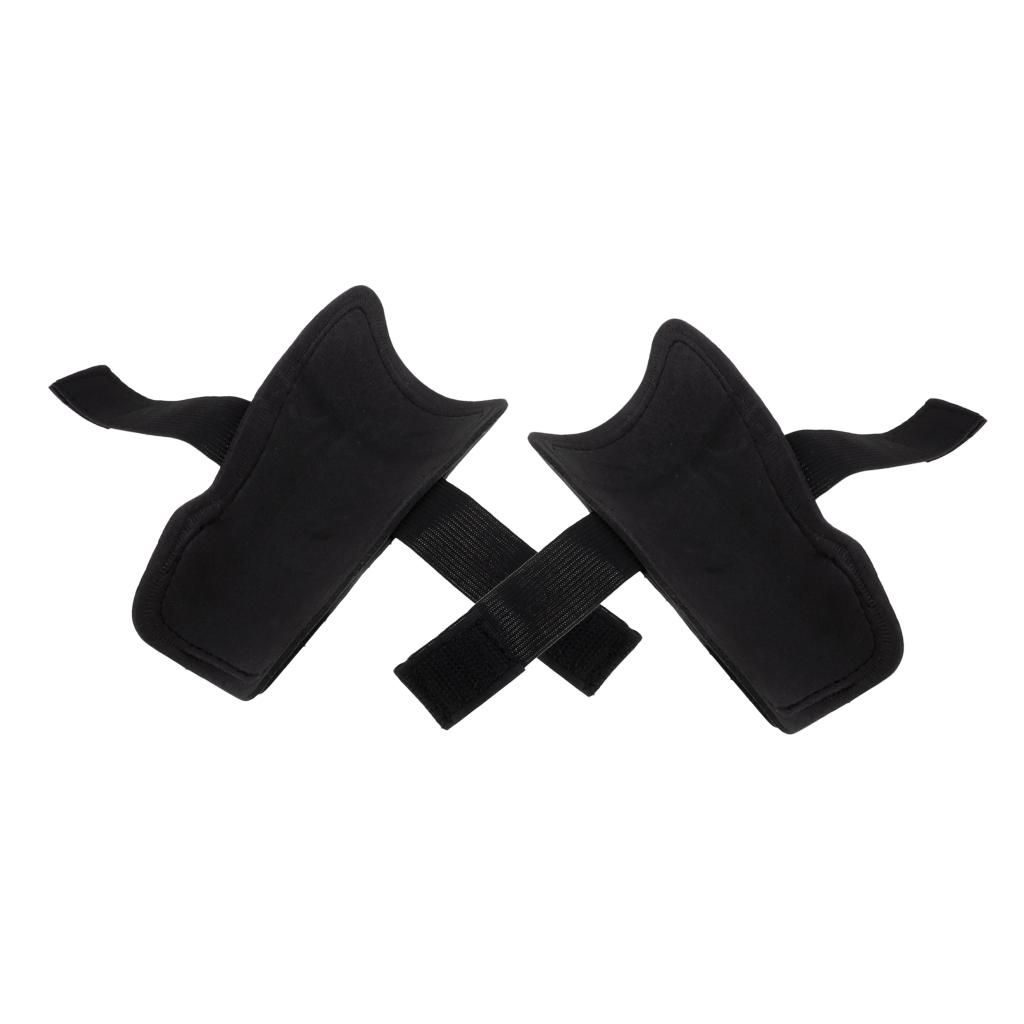 Boys Kids Football Soccer Shin Pads Shin Guards Ankle Guard Black