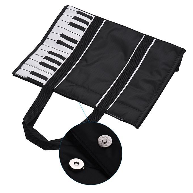 Waterproof Handbag Music Tote Shoulder Grocery Shopping Bag