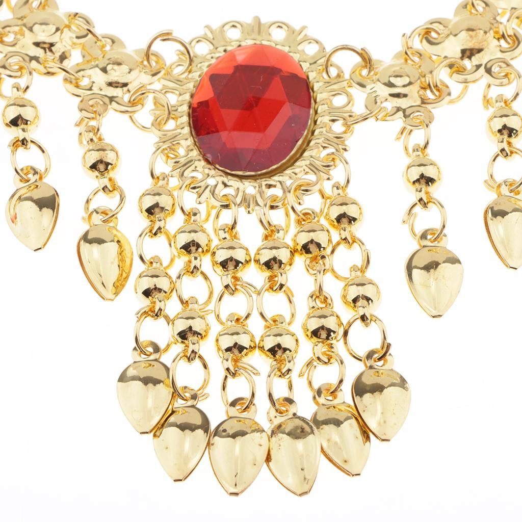 Belly Dance Ethnic Jewelry Set Necklace Nose Chain Earring