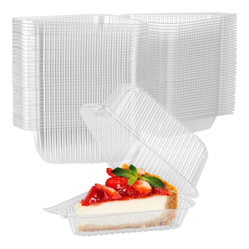 100Pcs Triangle Cheesecake Boxes Triangle Pie Holders Cake B