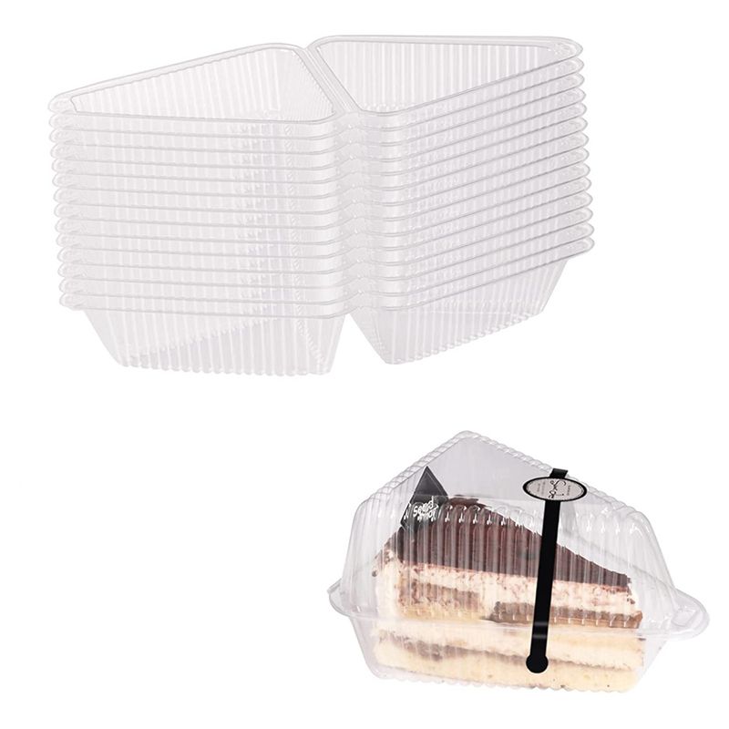 100Pcs Triangle Cheesecake Boxes Triangle Pie Holders Cake B