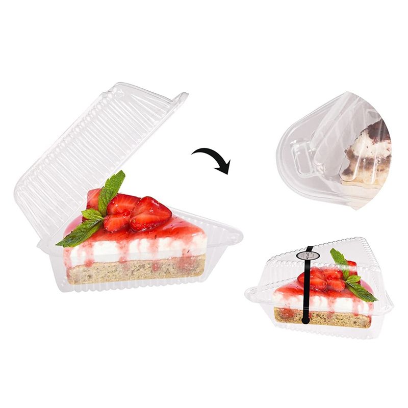 100Pcs Triangle Cheesecake Boxes Triangle Pie Holders Cake B