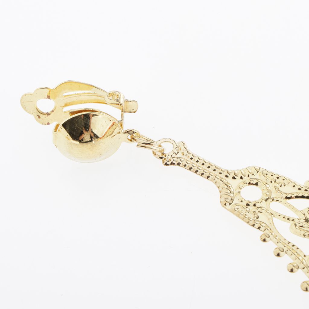 India Ance Belly Ance Jewelry Iamante Necklace, Earrings, Nose Chain D