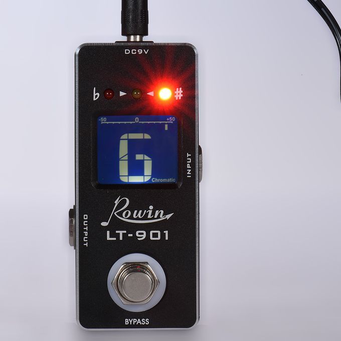 Mini Chromatic Guitar Tuner Pedal Effect True Bypass LCD