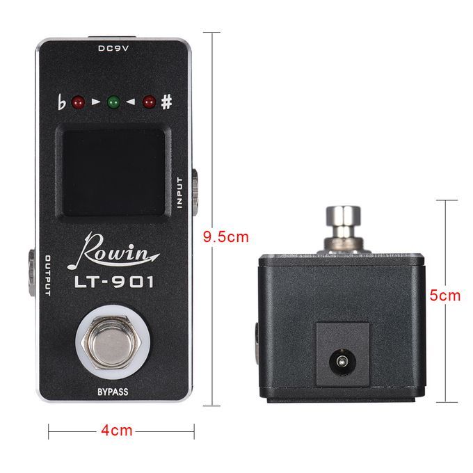 Mini Chromatic Guitar Tuner Pedal Effect True Bypass LCD