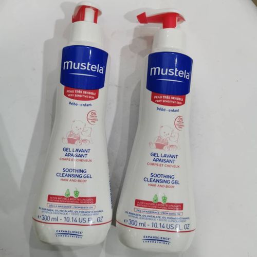 Mustela Soothing Cleansing Gel For Very Sensitive Skin, Baby Body Wash X2