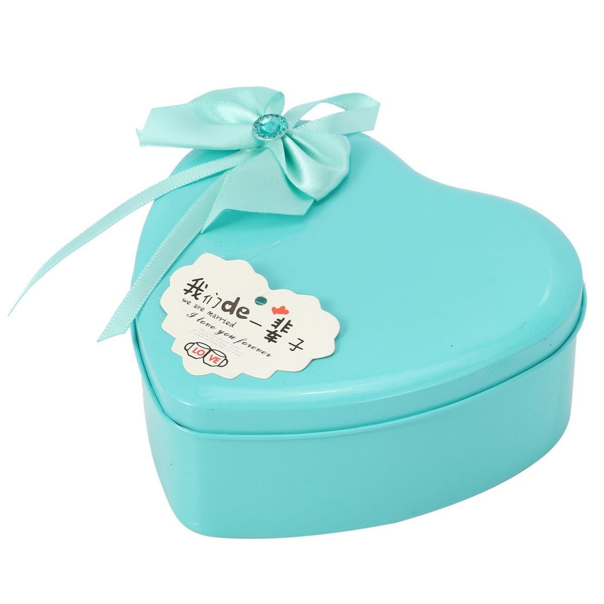 11Pcs/Box Soap Flower Heart Shape-Blue